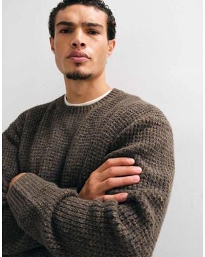 Abercrombie & Fitch Essential Knit Crew Neck Jumper - Brown