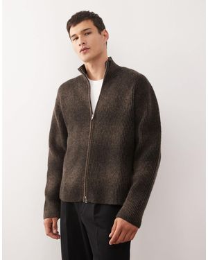 Weekday – strickjacke aus wollmix - Grau