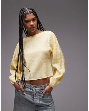 & Other Stories – strukturierte bluse - Mettallic