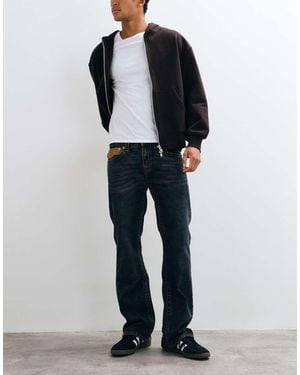 TRUE RELIGION Vaqueros Holgados Bobby Ultrasuede Con Bolsillos De Solapa En Lavado - Azul