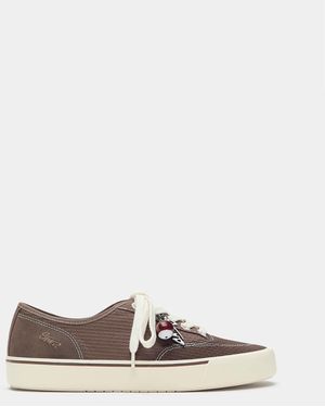 Pull&Bear Baskets en toile - marron - Blanc