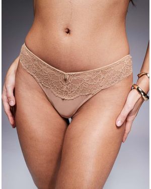 Ann Summers Sexy Lace Thong - Natural