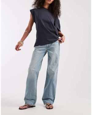 Gap Relaxed Straight Leg Jeans - Blue