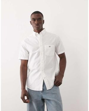 GANT Regular Fit Classic Oxford Shirt - White
