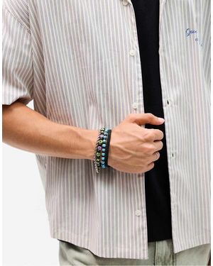 Pull&Bear Confezione Da 4 Bracciali - Grigio
