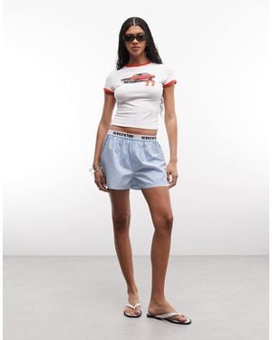 ICECREAM Soft Serve Boxer Shorts With Logo Waistband - Blue