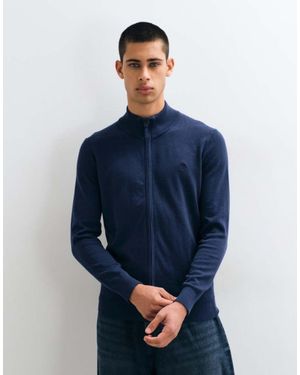 Timberland Katoenen Vest Met Rits - Blauw