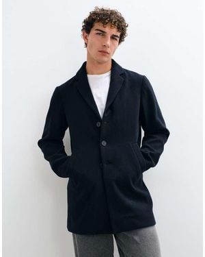 Mango Teen Geklede Jas - Blauw