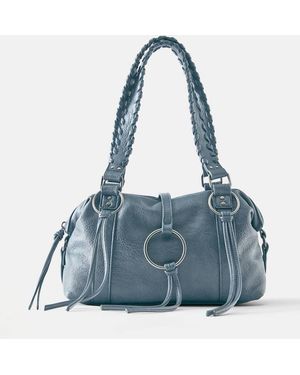 Pull&Bear Ring Detail Shoulder Bag - Blue