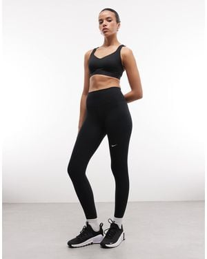 Nike One Dri-fit High Rise 7/8 leggings With Pocket - White