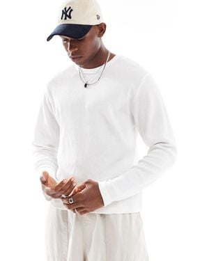 Cotton On Cotton On Long Sleeve Waffle T-shirt - White
