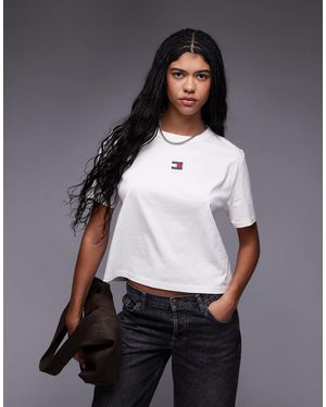 Tommy Hilfiger – kastiges t-shirt - Grau