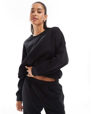 Vero Moda Oversized Sweatshirt Co-Ord - Black
