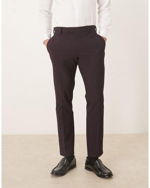 ASOS Smart Slim Trousers - Black
