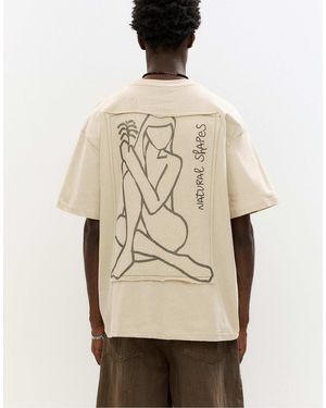 Pull&Bear T-shirt à motif silhouette - Neutre