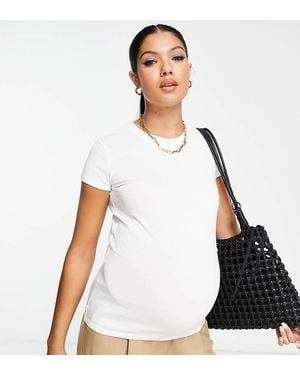 Topshop Maternity Longline Everyday Tee - White