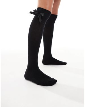 Vero Moda – overknee-strümpfe - Schwarz