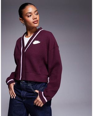 Nike Phoenix Nsw Preppy Cardigan - Purple