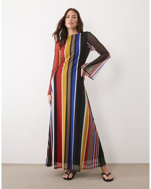 ASOS Long Angel Sleeve Maxi Dress - White