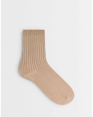 TOPSHOP – lillie – gerippte socken - Weiß