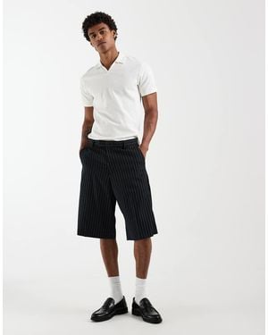 Jack & Jones Longline Tailored Shorts - White
