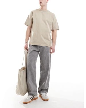 Jack & Jones – alex – weite jeans - Weiß