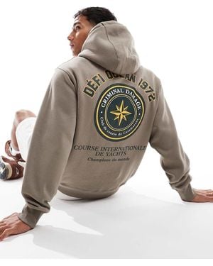 Criminal Damage Yatch Hood Stone - Multicolour