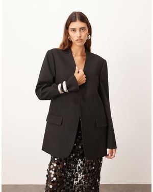 ARRANGE Ultimate Collarless Blazer - Black