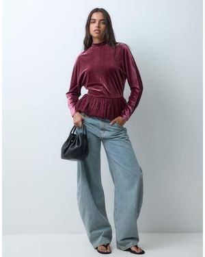 ASOS Top Ibrido - Blu
