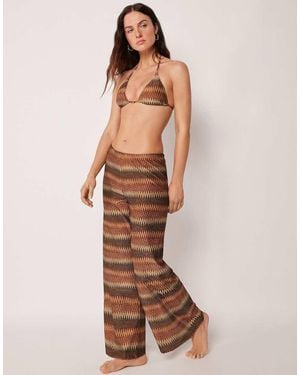 Calzedonia Palazzo Beach Trousers - Natural