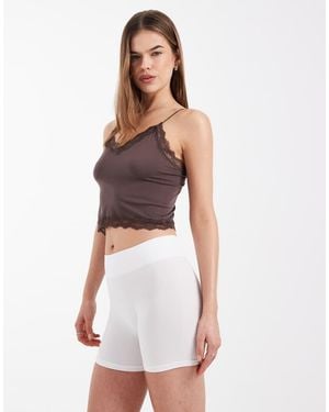 ONLY Seamless legging Shorts - White