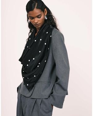 ASOS Satin Scarf - Gray