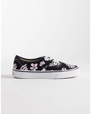 Vans Authentic Leaf Print Trainers - Black
