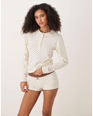 ASOS Mix & Match Pyjama Short - White