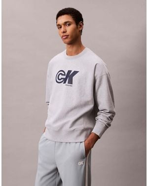 Calvin Klein Sporty Graphic Sweatshirt - Grey
