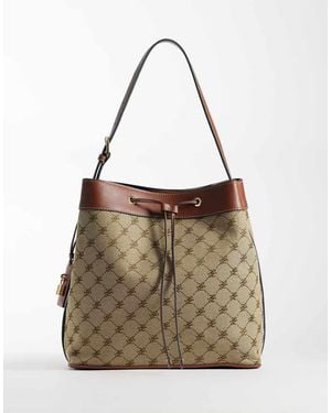 Mango Monogram Bucket Bag - Brown