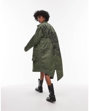 AllSaints Milla Bird Parka - Green