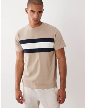 ASOS Heavyweight Regular Fit T-Shirt With Contrast Panels - White