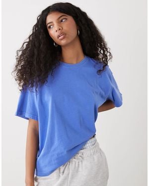 Weekday Danya Boxy T-shirt - Blue