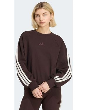 adidas Originals Adidas Kit 3-Stripes Sweatshirt - Brown