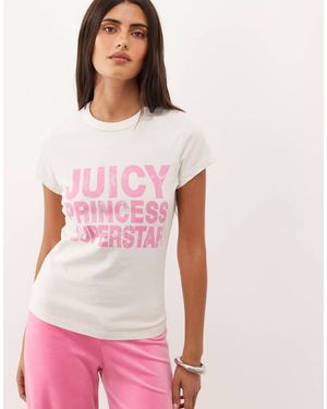 Juicy Couture Princess Logo Hilton T-shirt - Pink