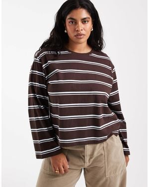 ONLY Long Wide Sleeve Top - Brown