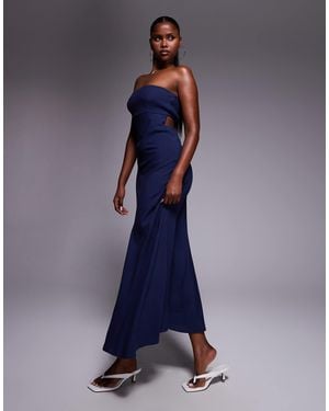Princess Polly – yahir – trägerloses maxikleid - Blau
