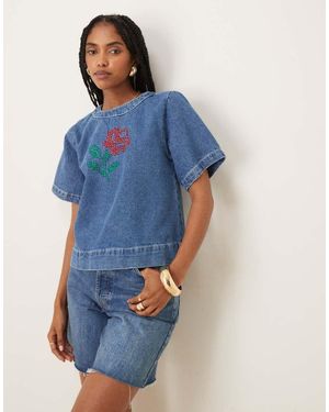 OMNES Cally Denim Shirt - Blue
