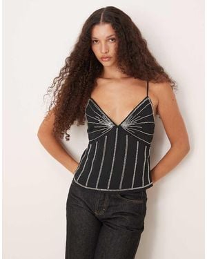 Abercrombie & Fitch Beaded Cami - Black