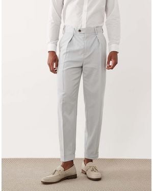 ASOS Tailored Tapered Trousers - Grey