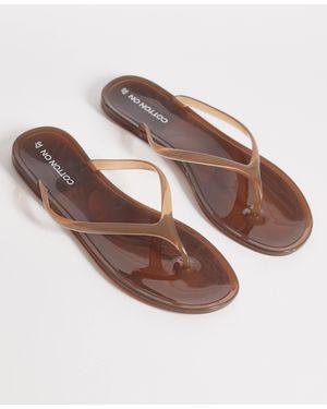 Cotton On Blake Jelly Flip Flop - Brown