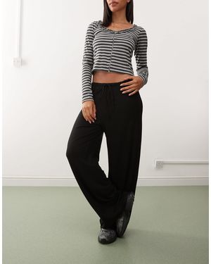 Weekday – lockere hose - Schwarz