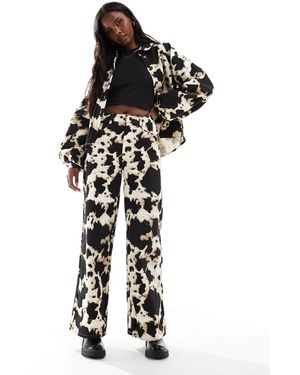 Object Wide Leg Jeans Co-ord - Black