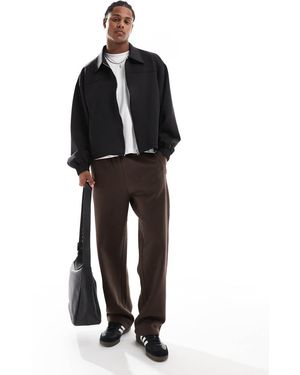 ASOS Giacca Harrington Oversize Nera - Nero